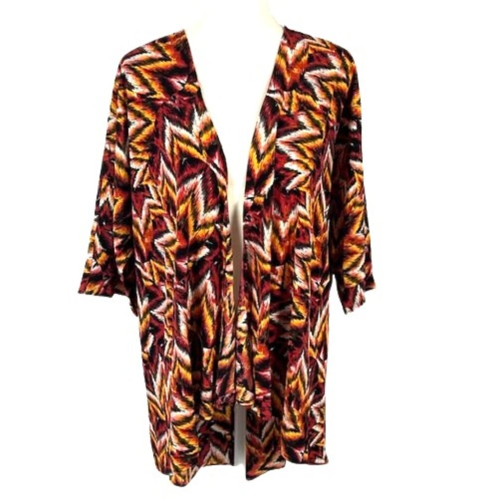 LuLaRoe Lindsay Medium Open Front Kimono Cardigan Bohemian